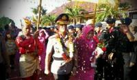 Upacara Pedang Pora sambut Kapolda Riau yang baru Brigjen Supriyanto